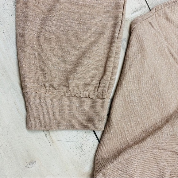 FREE PEOPLE tigereye beige knit BiCoastal romper - Picture 2 of 7